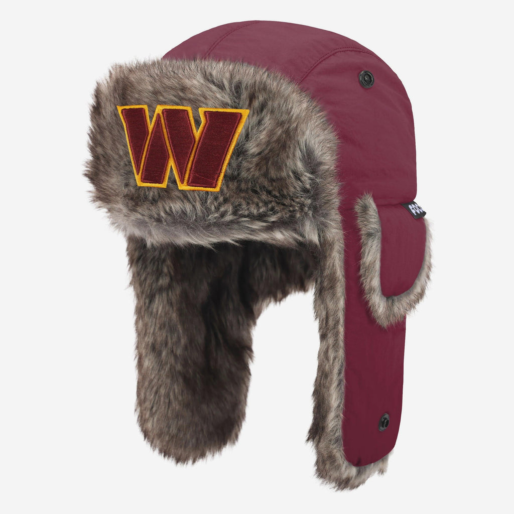 Washington Commanders Faux Fur Trapper Hat FOCO - FOCO.com