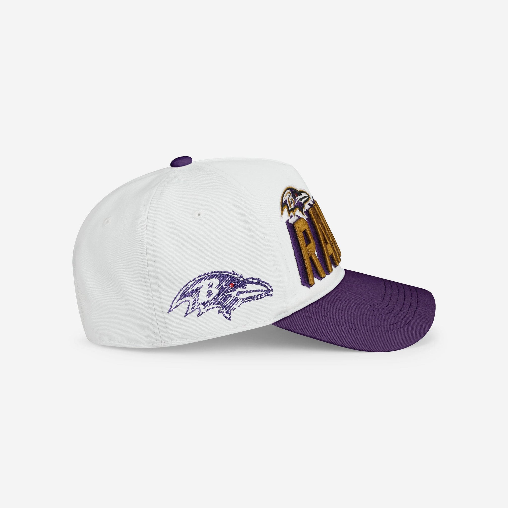 Small Raven Embroidered Baseball Cap - Low Profile Soft Cotton Stone Color Adjustable Hat