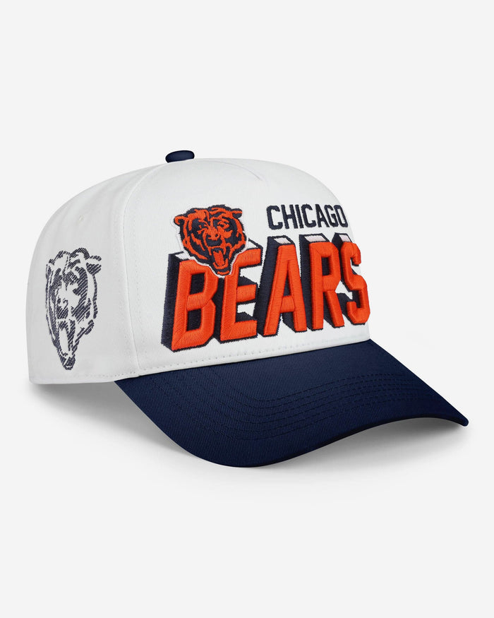 chicago bears hat that looks like a football helmet Chicago Bears Lineman Marquee RF Cap FOCO