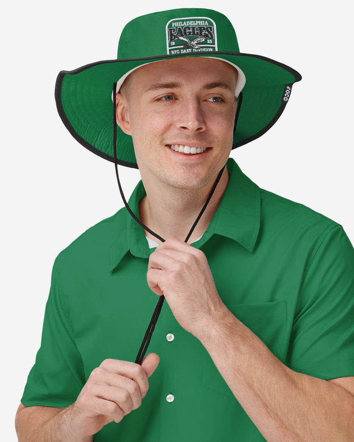Philadelphia Eagles Kelly Green Truckstop Patch Boonie Hat FOCO - FOCO.com