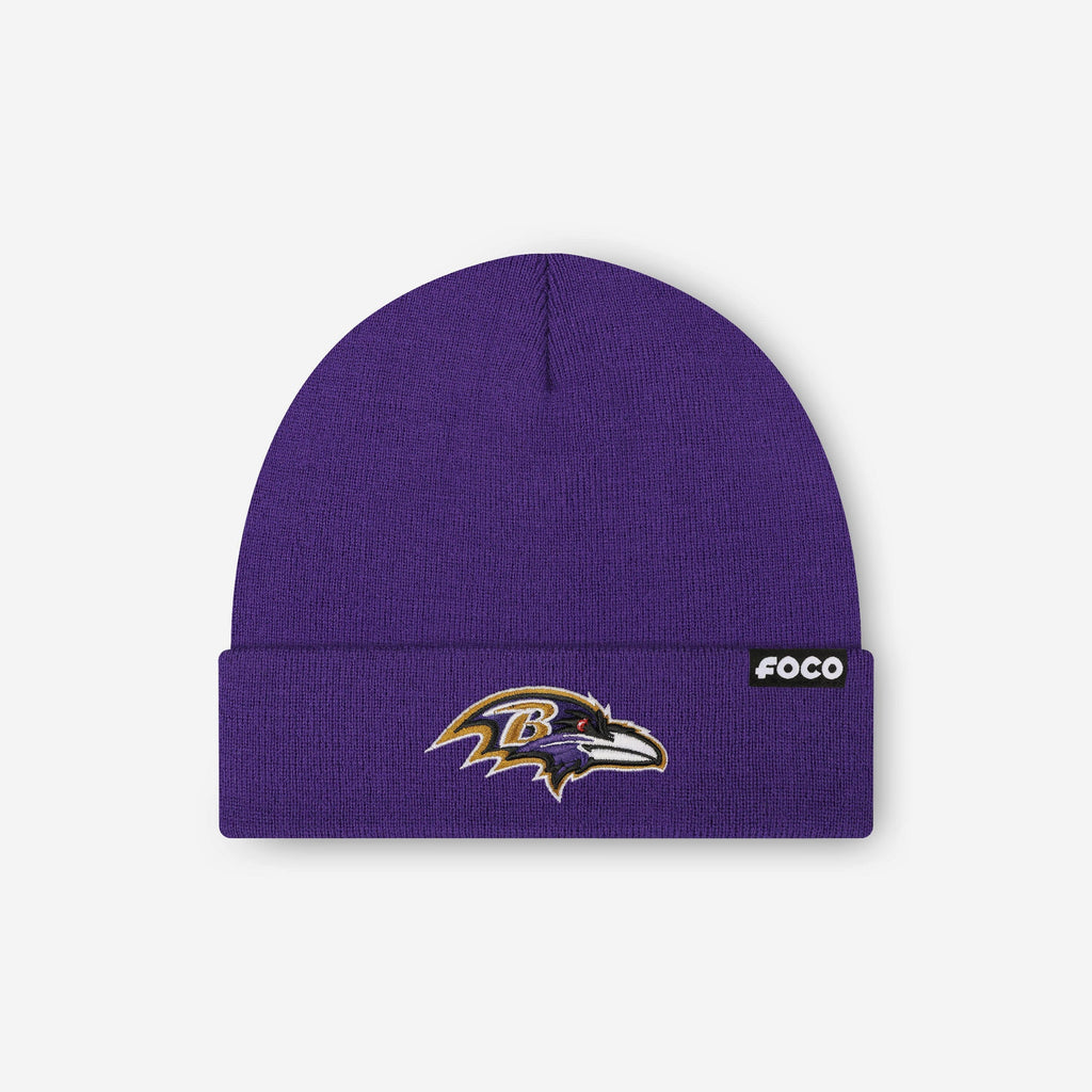Baltimore Ravens Basic Primary Logo Beanie FOCO