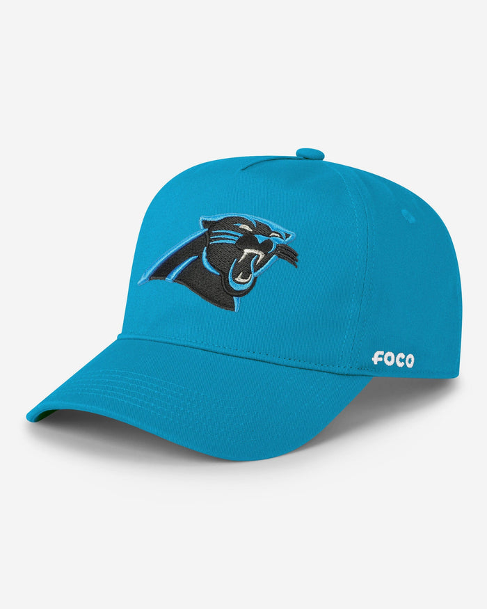 Carolina Panthers Primary Logo Marquee RF Cap FOCO - FOCO.com