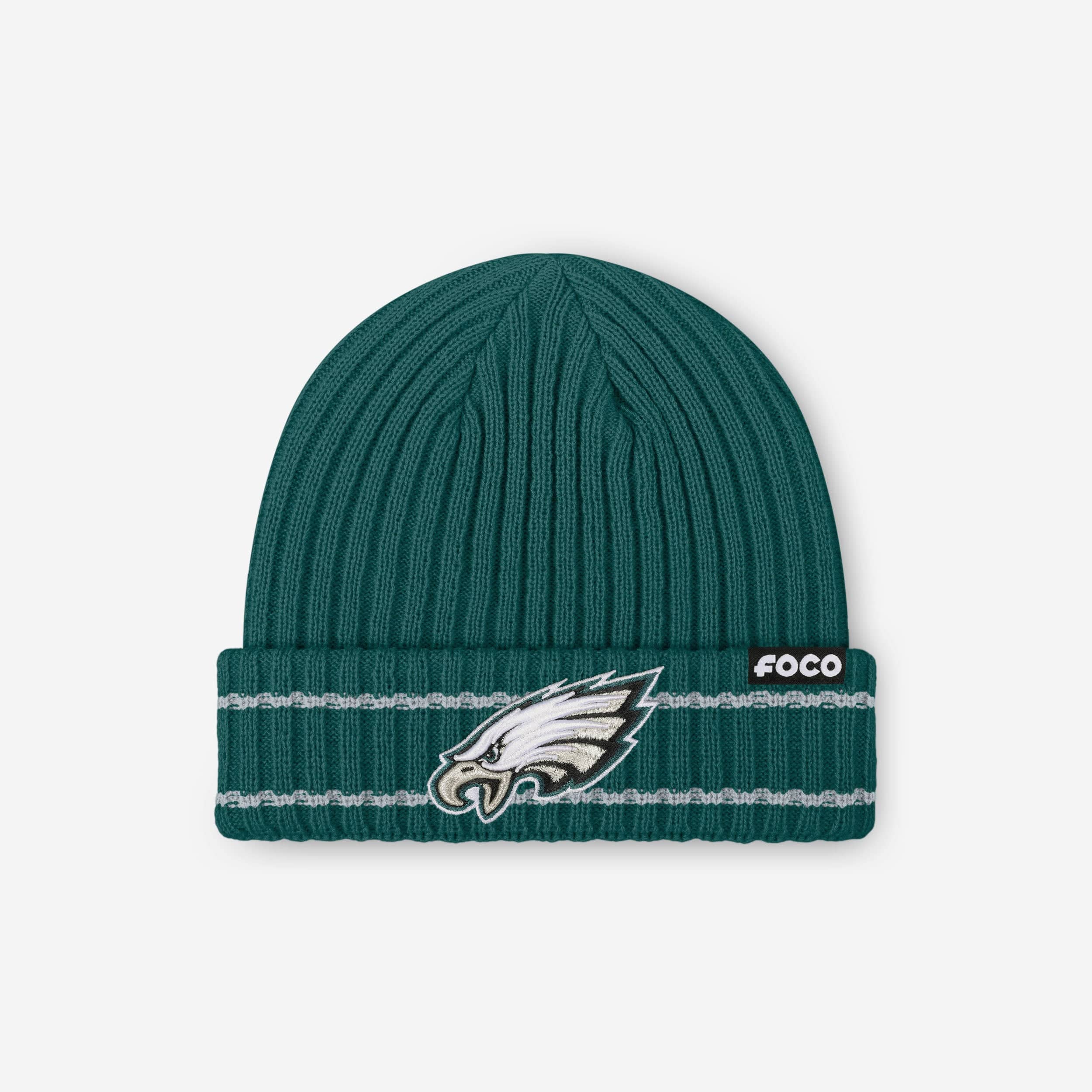 Philadelphia Eagles Primary Logo Ribbed Beanie FOCO display picture 1