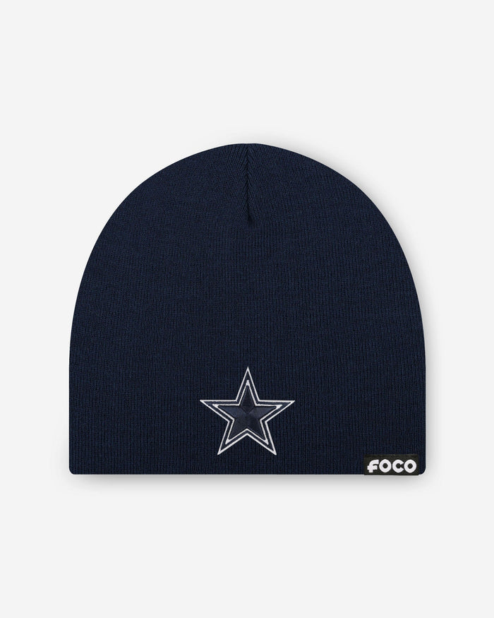 Dallas Cowboys Basic Primary Logo Skull Beanie FOCO - FOCO.com