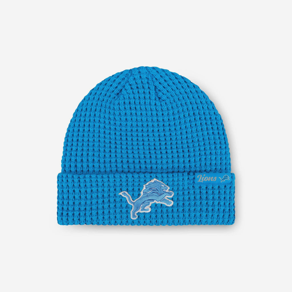 Detroit Lions Primary Logo Waffle Beanie FOCO - FOCO.com