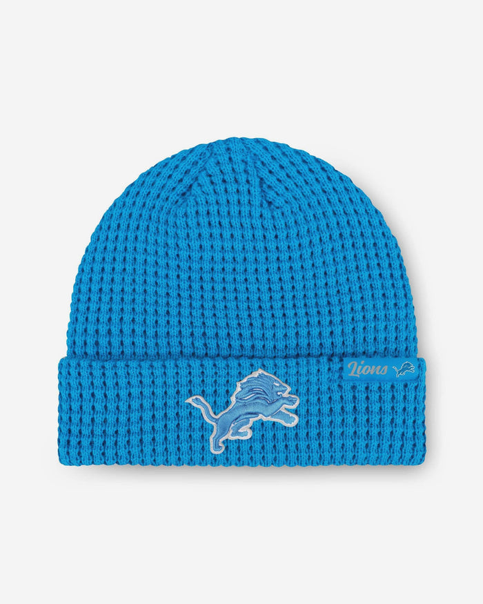 Detroit Lions Primary Logo Waffle Beanie FOCO - FOCO.com