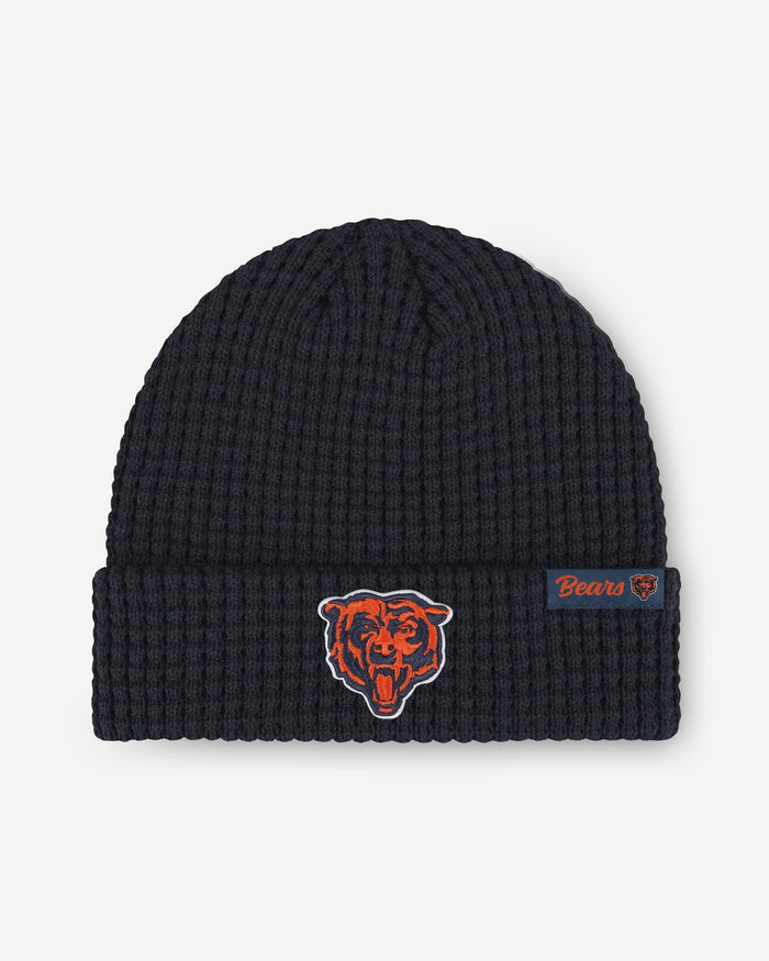 Chicago Bears Primary Logo Waffle Beanie FOCO - FOCO.com