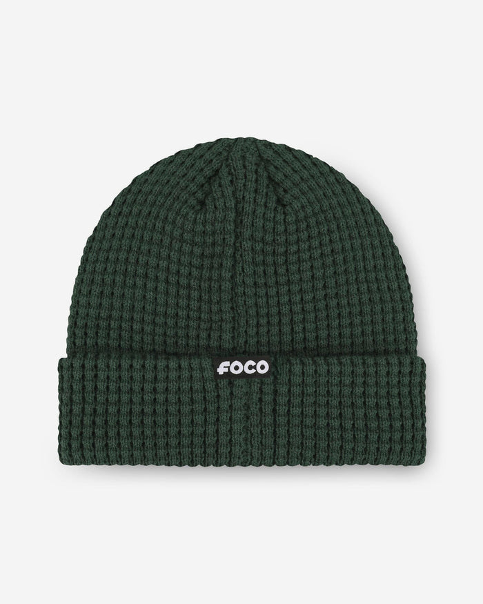 Green Bay Packers Primary Logo Waffle Beanie FOCO - FOCO.com
