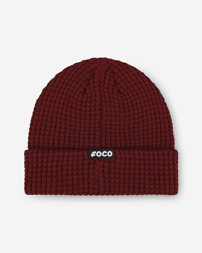 Washington Commanders Primary Logo Waffle Beanie FOCO - FOCO.com