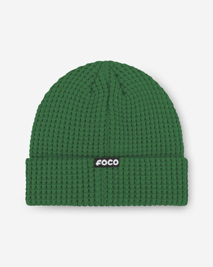 Philadelphia Eagles Primary Logo Waffle Beanie Kelly Green FOCO - FOCO.com