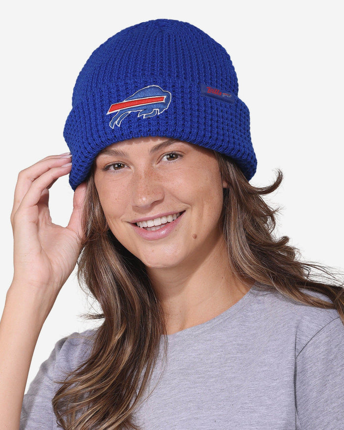 Buffalo Bills Primary Logo Waffle Beanie FOCO - FOCO.com