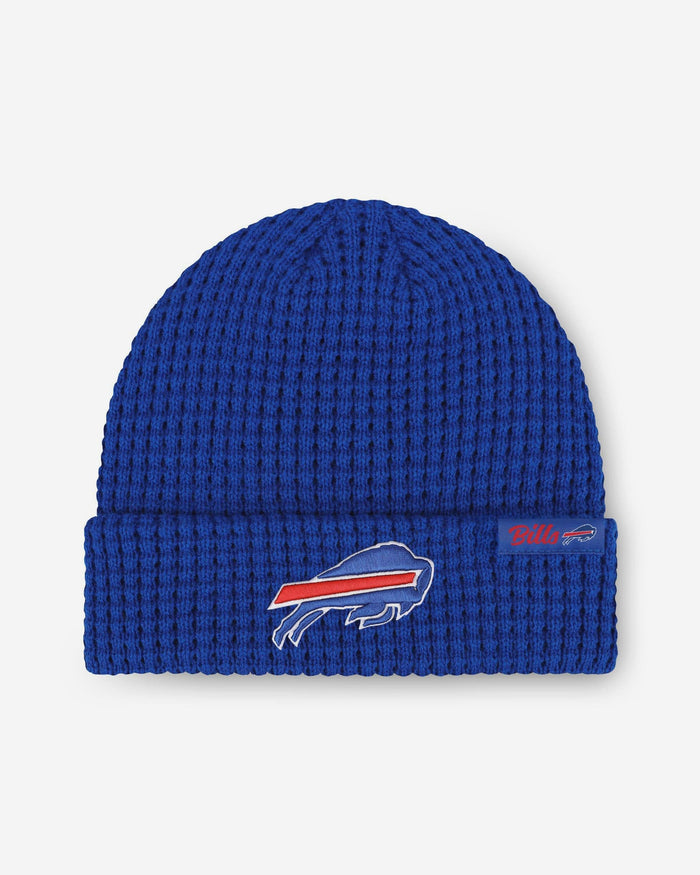 Buffalo Bills Primary Logo Waffle Beanie FOCO - FOCO.com
