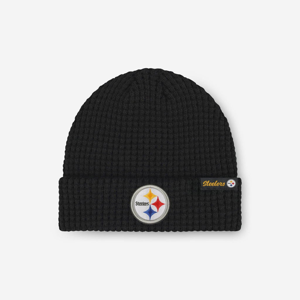 Pittsburgh Steelers Primary Logo Waffle Beanie FOCO - FOCO.com