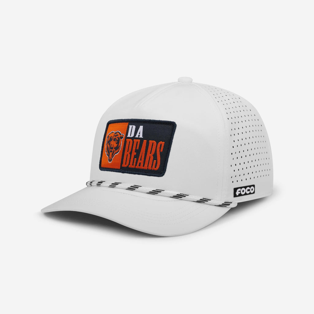 Chicago Bears Slogan Patch Poly Pro Marquee RF Cap FOCO - FOCO.com