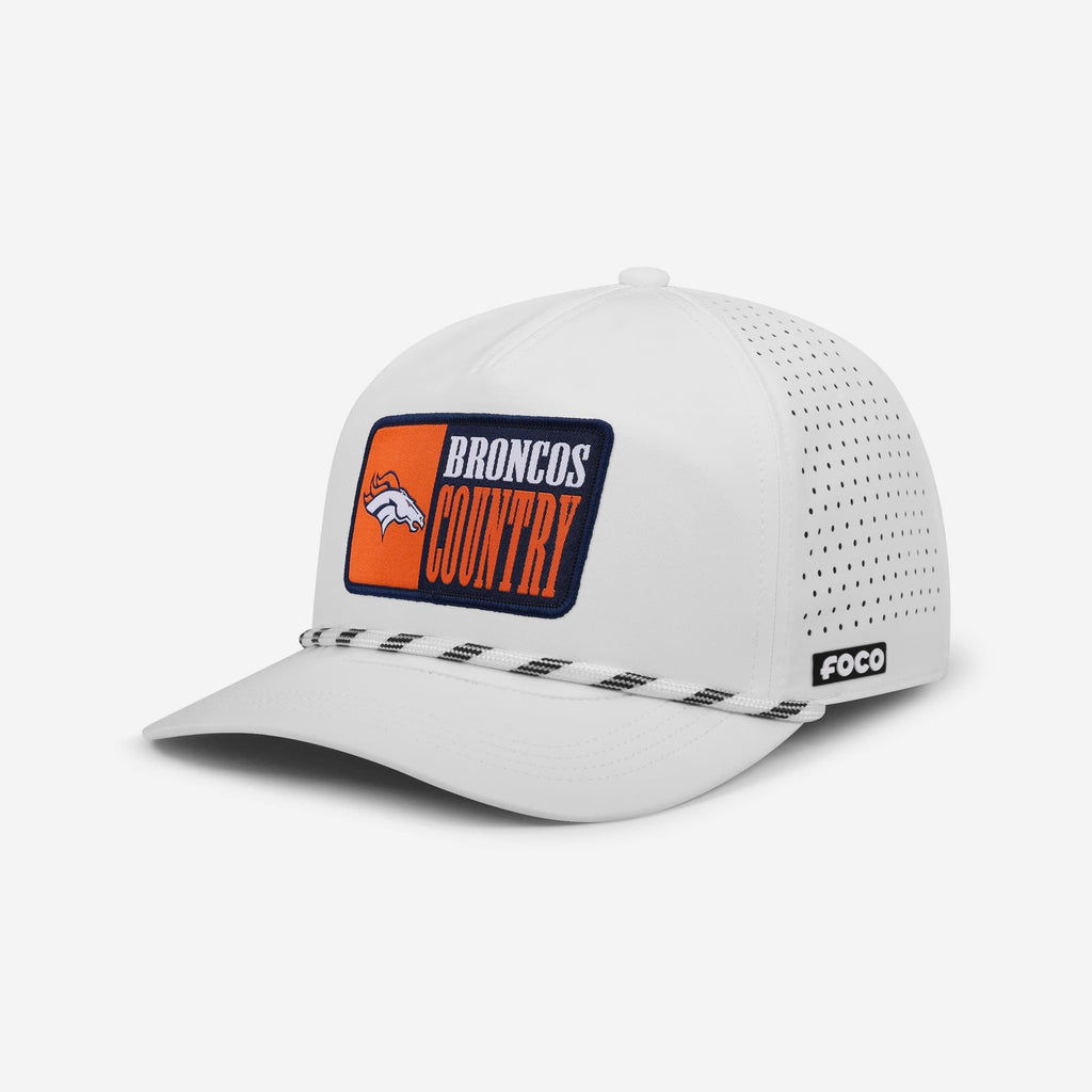 Denver Broncos Slogan Patch Poly Pro Marquee RF Cap FOCO - FOCO.com