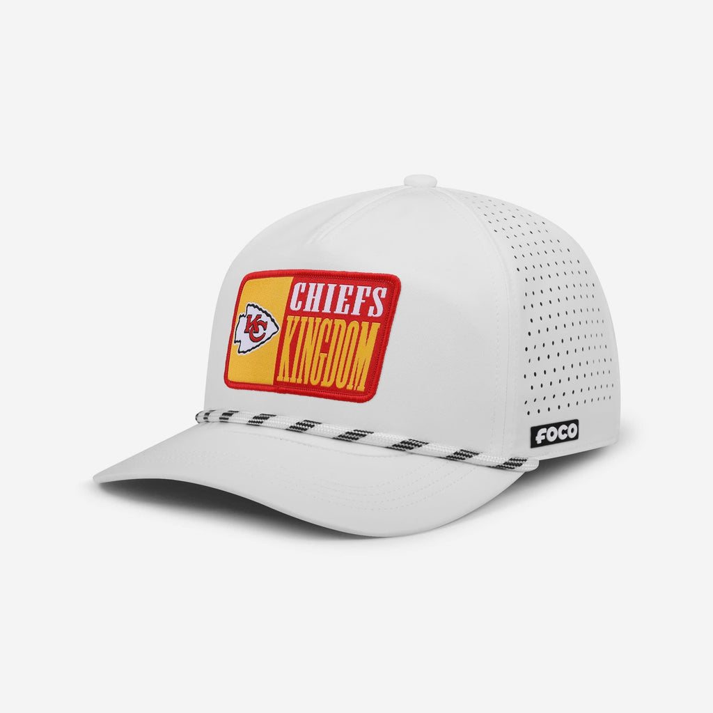Kansas City Chiefs Slogan Patch Poly Pro Marquee RF Cap FOCO - FOCO.com