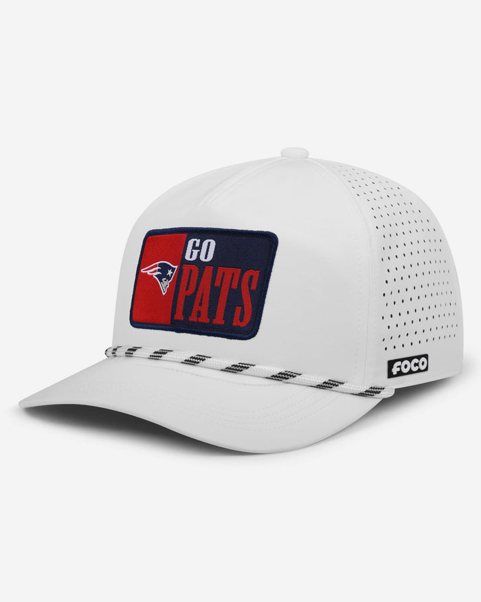 New England Patriots Slogan Patch Poly Pro Marquee RF Cap FOCO - FOCO.com