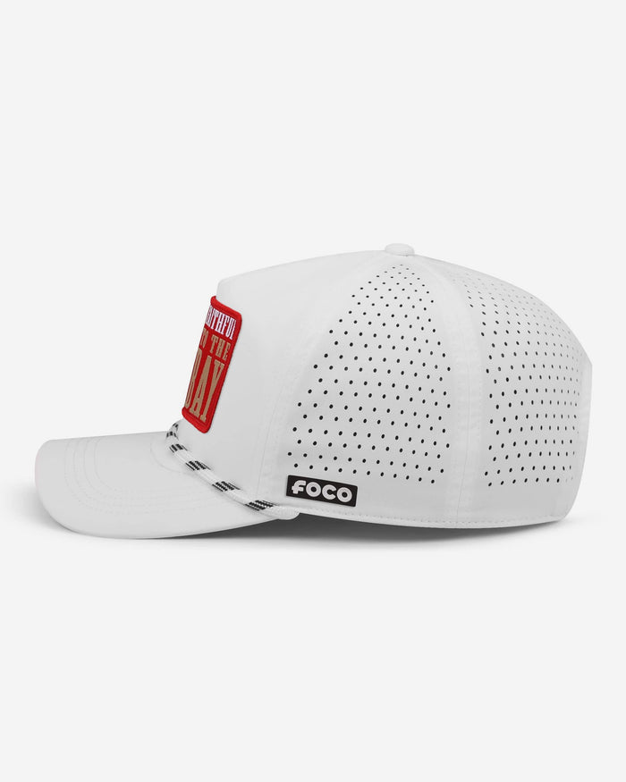 San Francisco 49ers Slogan Patch Poly Pro Marquee RF Cap FOCO - FOCO.com