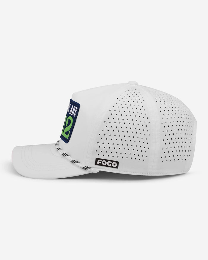 Seattle Seahawks Slogan Patch Poly Pro Marquee RF Cap FOCO - FOCO.com