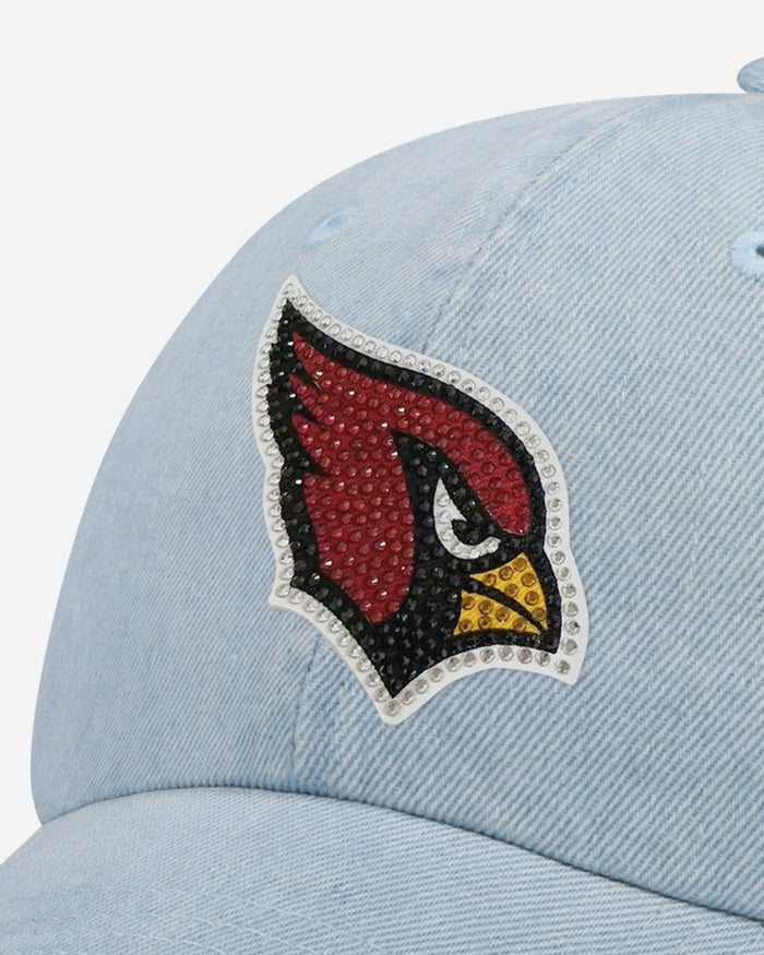 Arizona Cardinals Rhinestone Logo Denim Casual Cap FOCO - FOCO.com