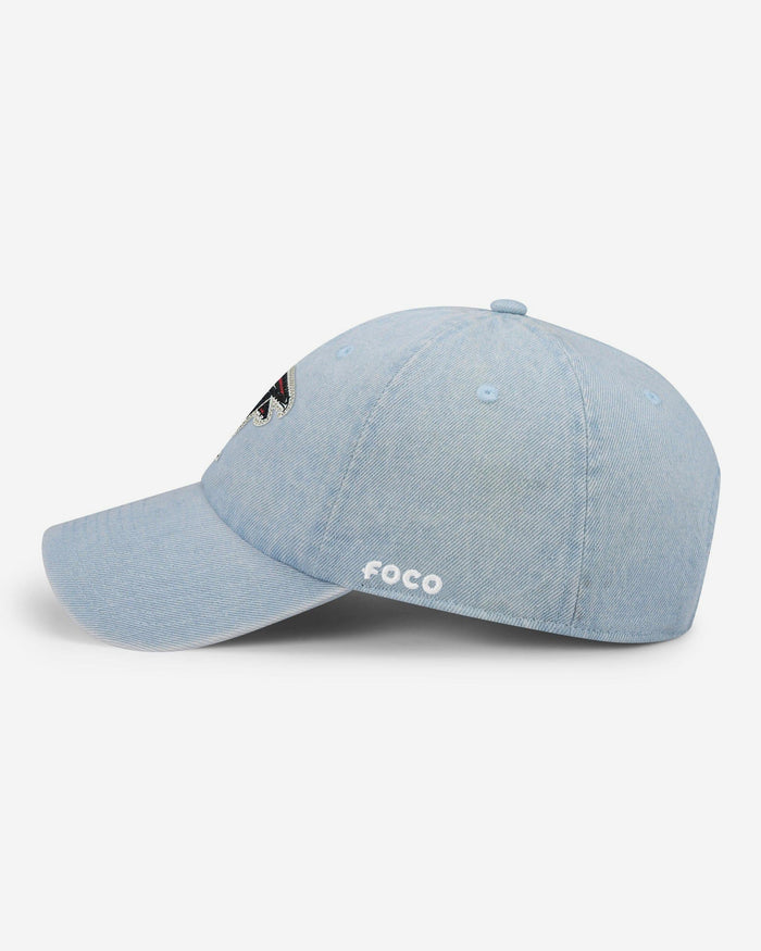 Atlanta Falcons Rhinestone Logo Denim Casual Cap FOCO - FOCO.com