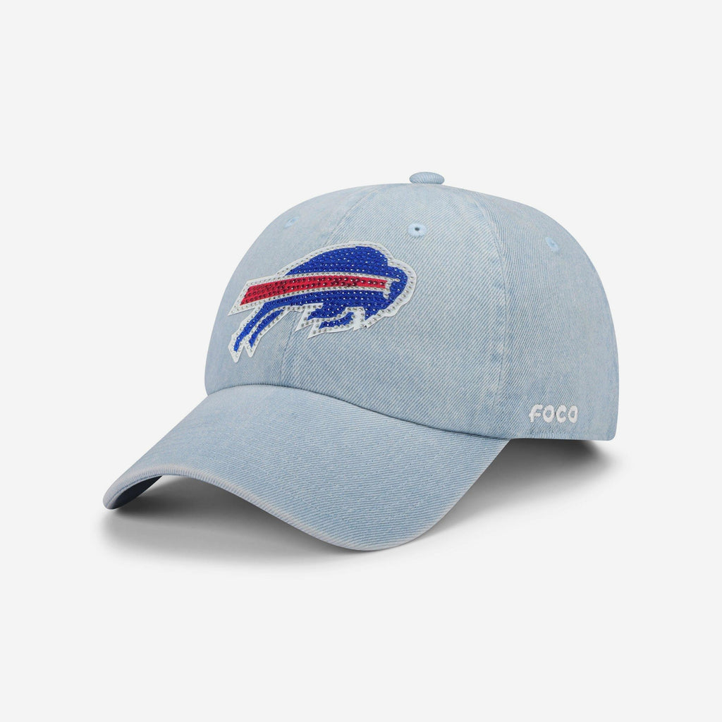 Buffalo Bills Rhinestone Logo Denim Casual Cap FOCO - FOCO.com