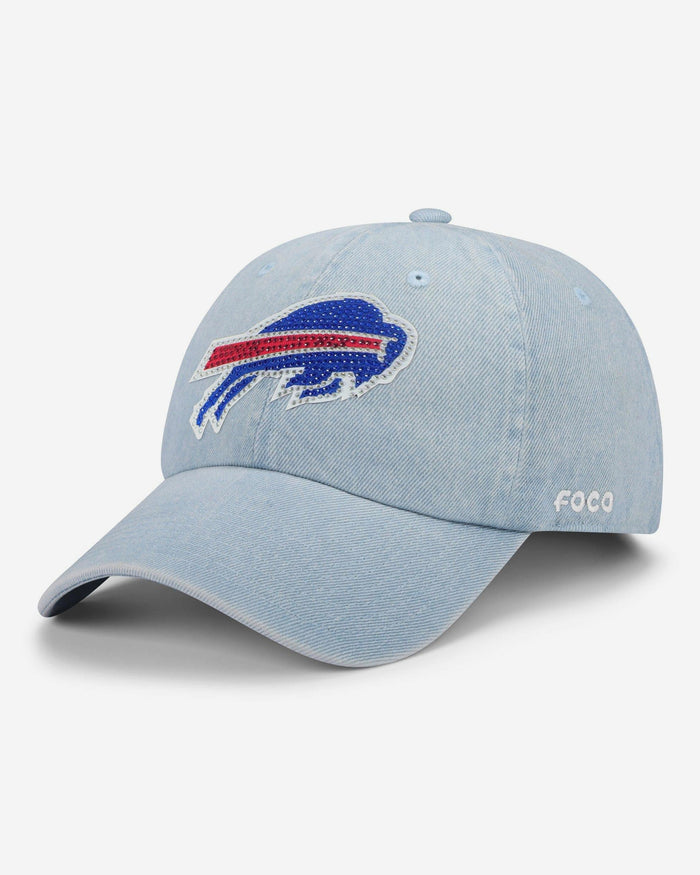 Buffalo Bills Rhinestone Logo Denim Casual Cap FOCO - FOCO.com