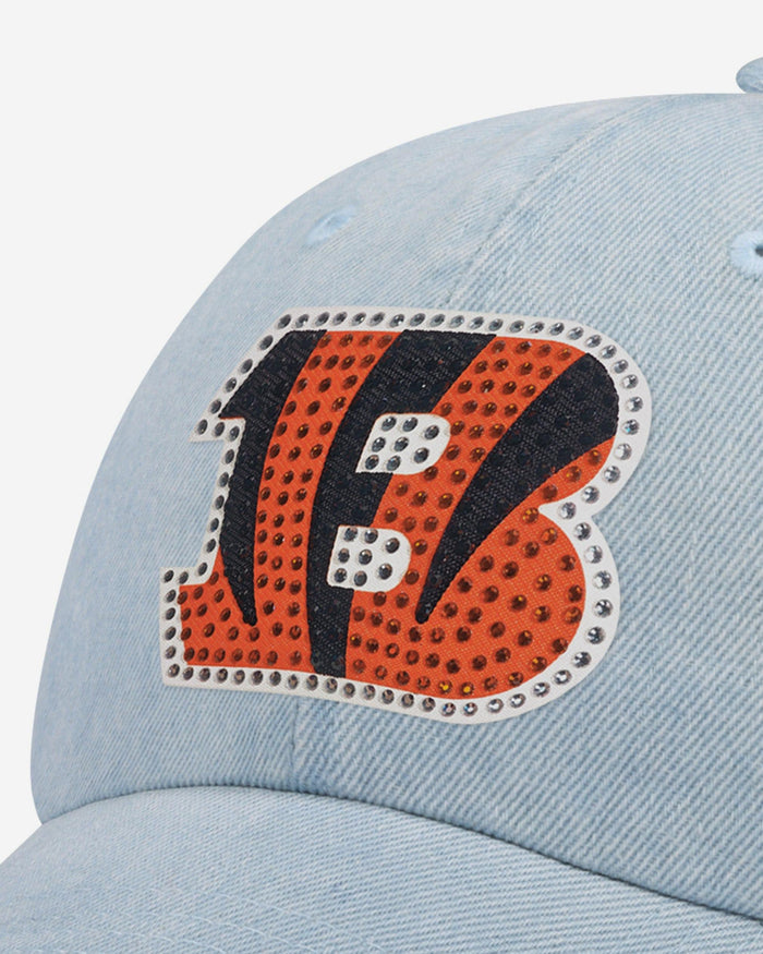 Cincinnati Bengals Rhinestone Logo Denim Casual Cap FOCO - FOCO.com