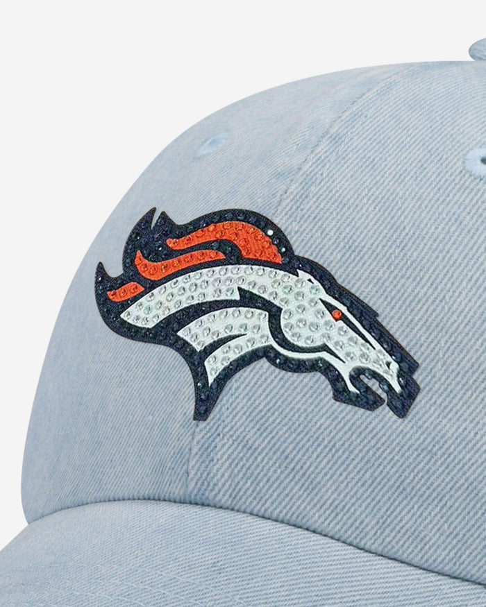 Denver Broncos Rhinestone Logo Denim Casual Cap FOCO - FOCO.com