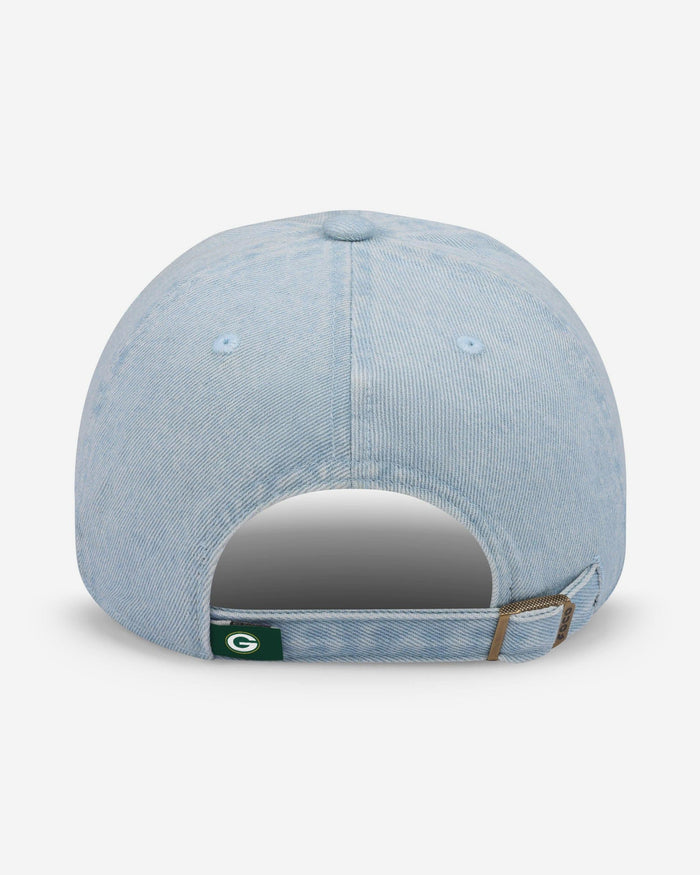 Green Bay Packers Rhinestone Logo Denim Casual Cap FOCO - FOCO.com