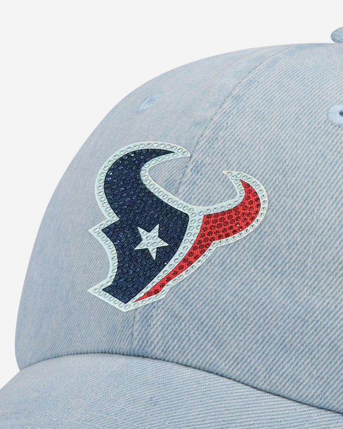 Houston Texans Rhinestone Logo Denim Casual Cap FOCO - FOCO.com