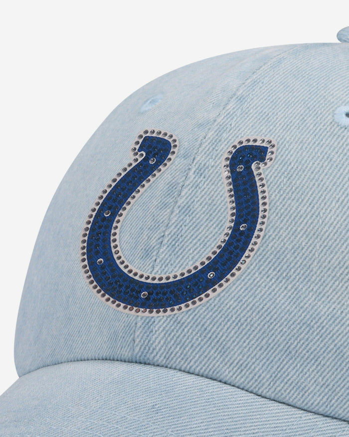 Indianapolis Colts Rhinestone Logo Denim Casual Cap FOCO - FOCO.com