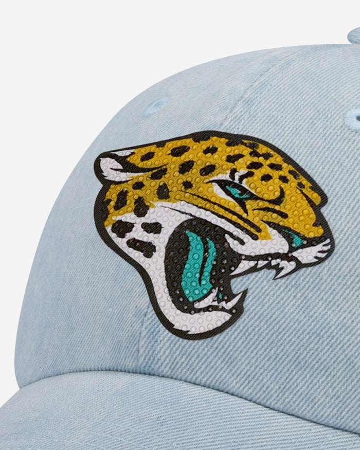 Jacksonville Jaguars Rhinestone Logo Denim Casual Cap FOCO - FOCO.com