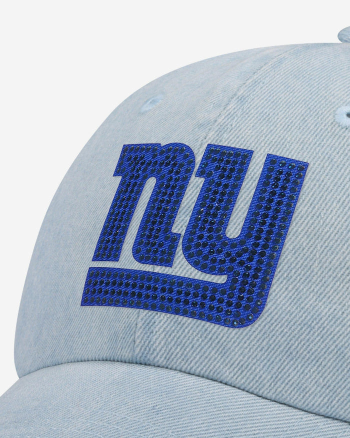 New York Giants Rhinestone Logo Denim Casual Cap FOCO - FOCO.com