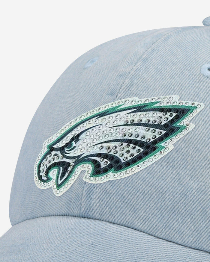 Philadelphia Eagles Rhinestone Logo Denim Casual Cap FOCO - FOCO.com
