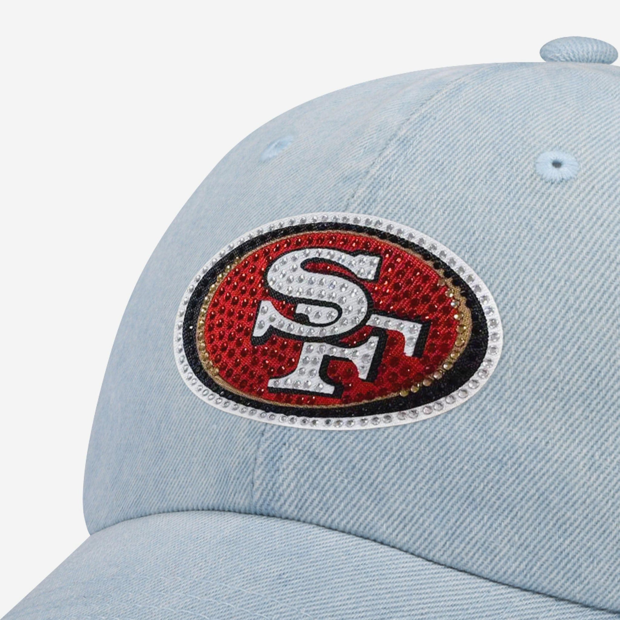 San Francisco 49ers Rhinestone Logo Denim Casual Cap FOCO