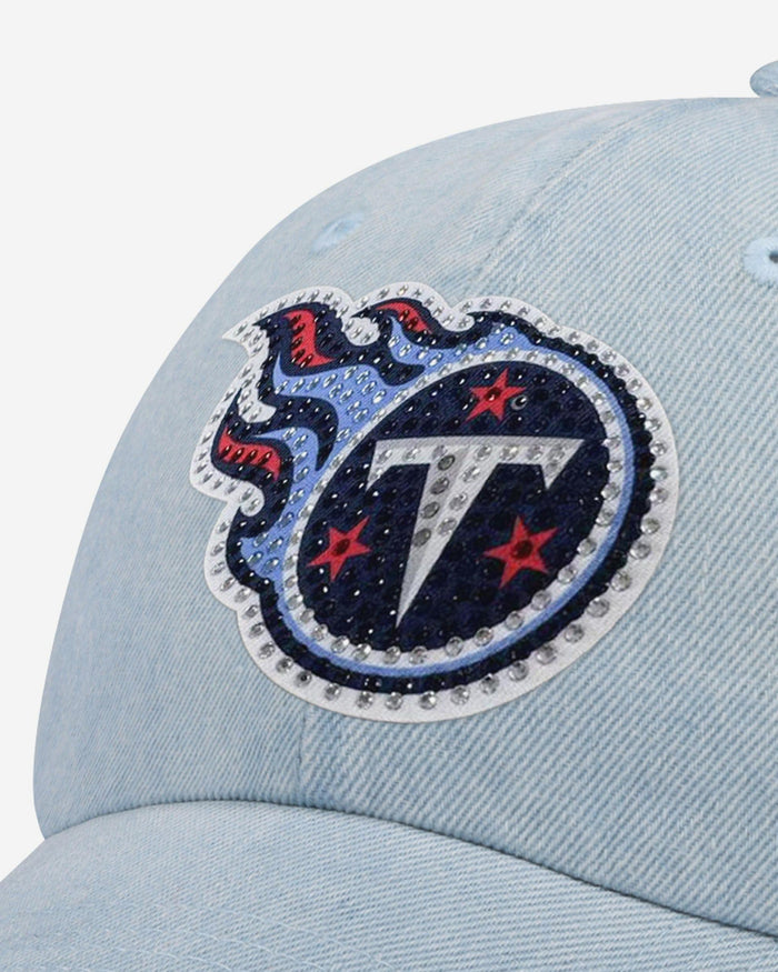 Tennessee Titans Rhinestone Logo Denim Casual Cap FOCO - FOCO.com