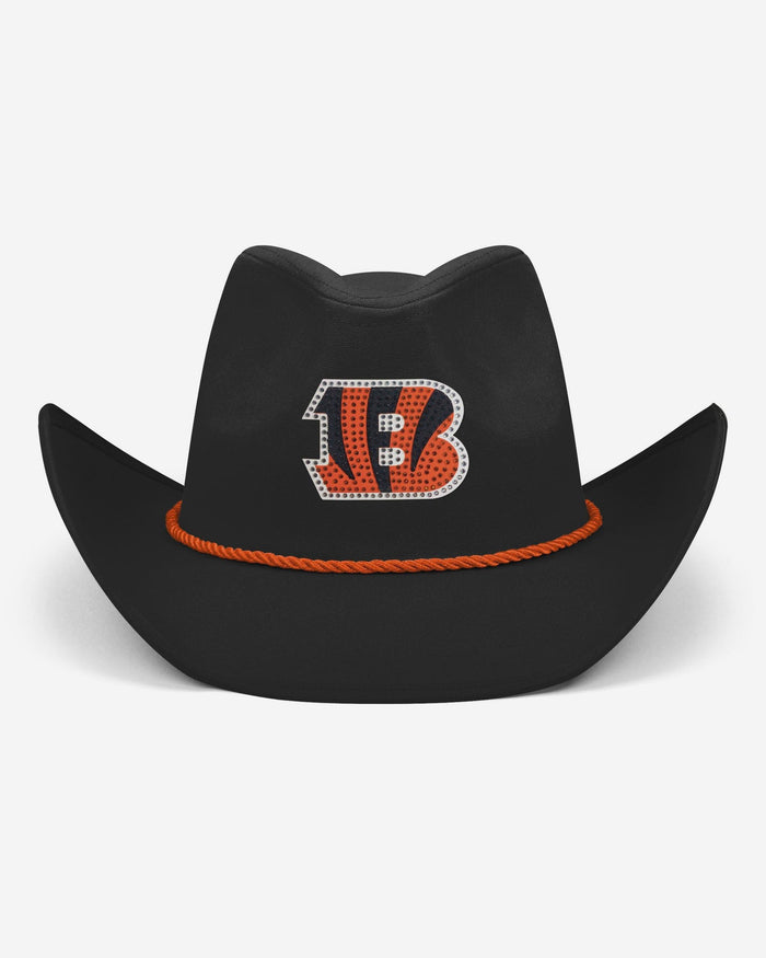 Cincinnati Bengals Black Rhinestone Logo Cowboy Hat FOCO - FOCO.com
