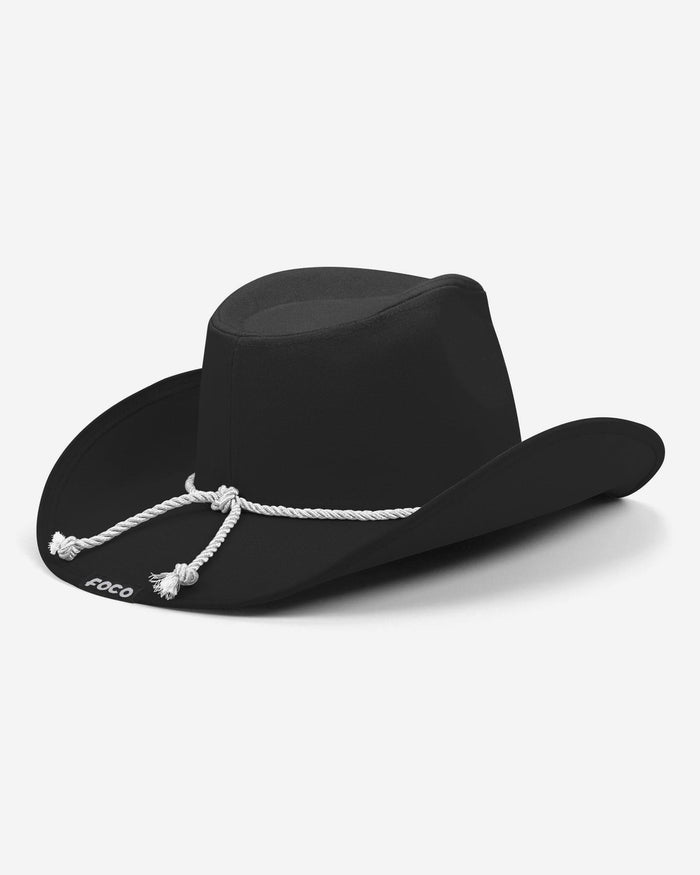 Dallas Cowboys Black Rhinestone Logo Cowboy Hat FOCO - FOCO.com