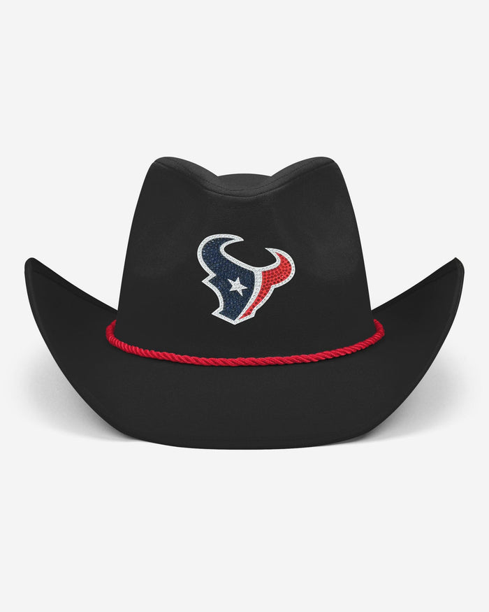 Houston Texans Black Rhinestone Logo Cowboy Hat FOCO - FOCO.com