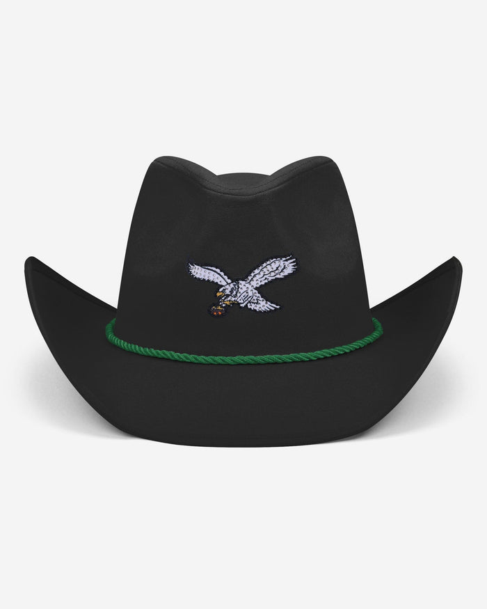 Philadelphia Eagles Retro Black Rhinestone Logo Cowboy Hat FOCO - FOCO.com