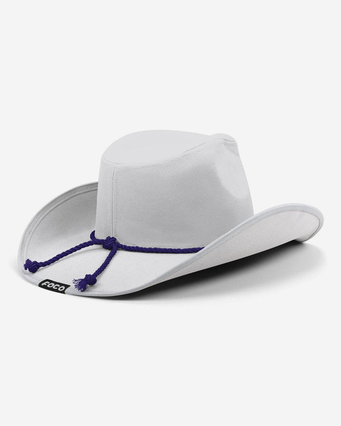 Baltimore Ravens White Rhinestone Logo Cowboy Hat FOCO - FOCO.com