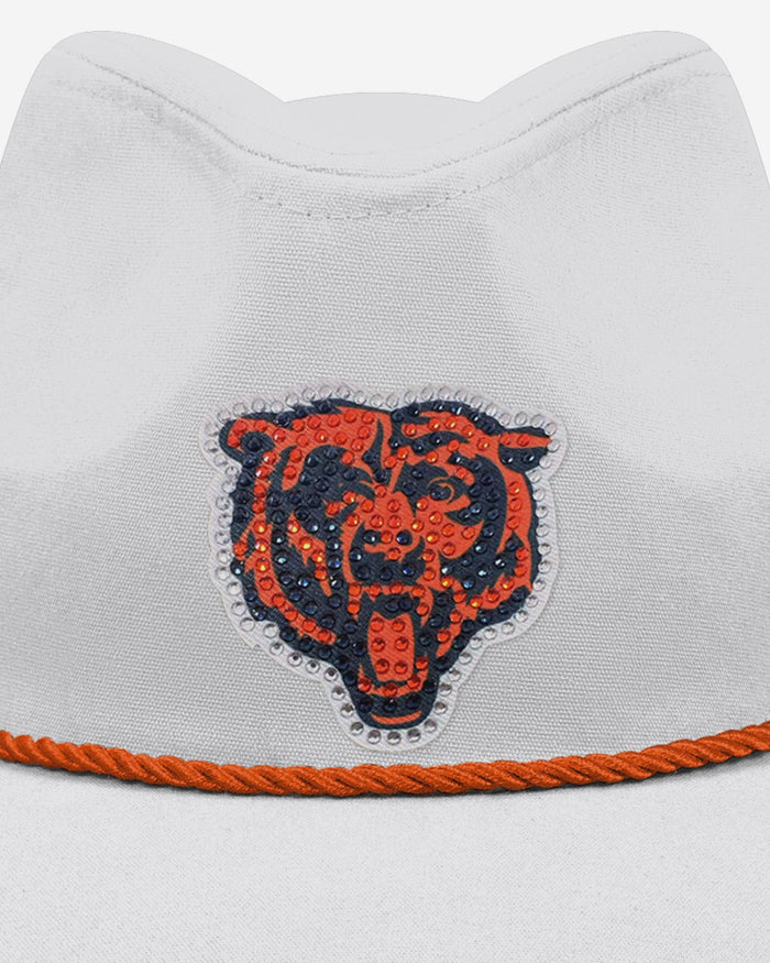 Chicago Bears White Rhinestone Logo Cowboy Hat FOCO - FOCO.com