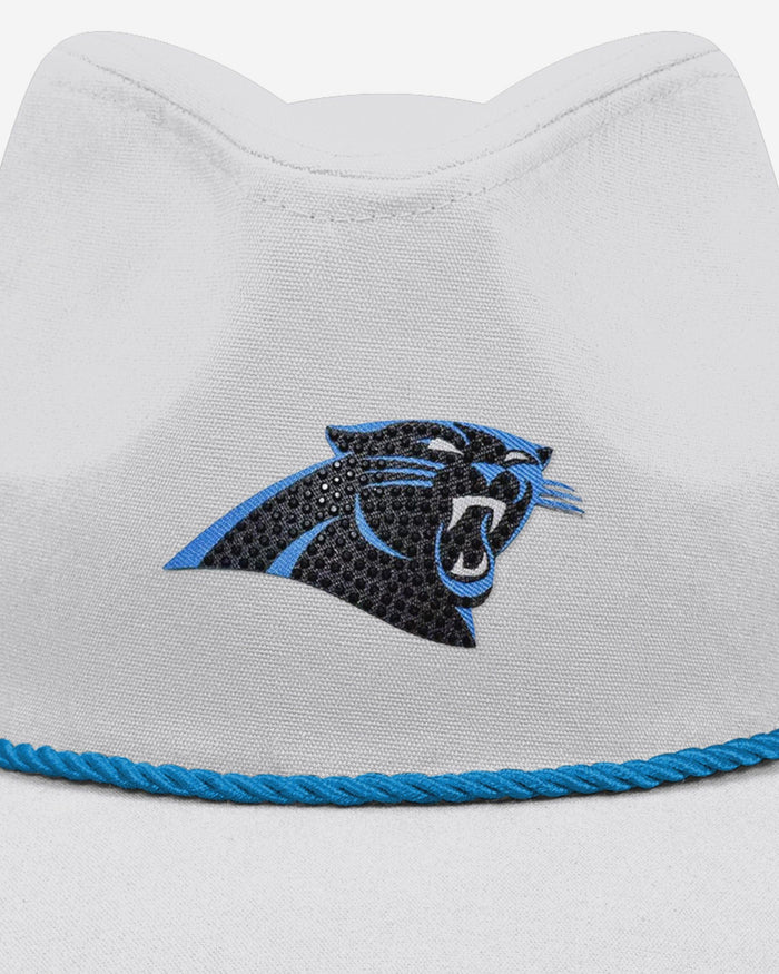 Carolina Panthers White Rhinestone Logo Cowboy Hat FOCO - FOCO.com