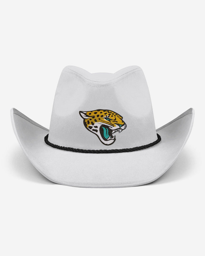 Jacksonville Jaguars White Rhinestone Logo Cowboy Hat FOCO - FOCO.com