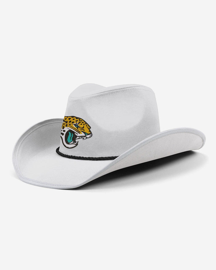 Jacksonville Jaguars White Rhinestone Logo Cowboy Hat FOCO - FOCO.com