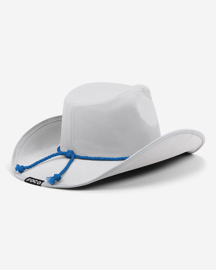 Los Angeles Chargers White Rhinestone Logo Cowboy Hat FOCO - FOCO.com