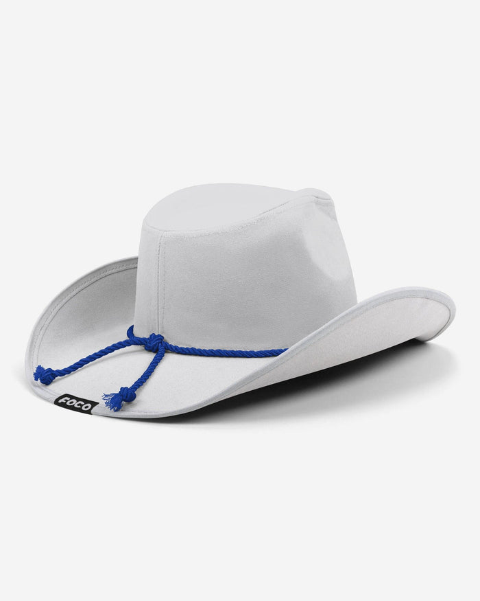 New York Giants White Rhinestone Logo Cowboy Hat FOCO - FOCO.com