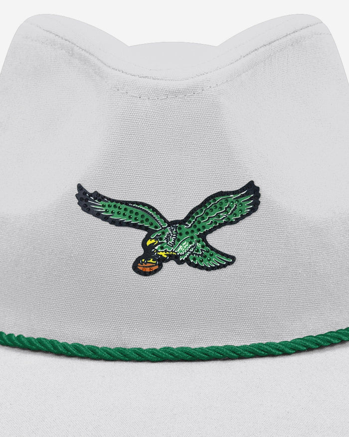 Philadelphia Eagles Retro White Rhinestone Logo Cowboy Hat FOCO - FOCO.com