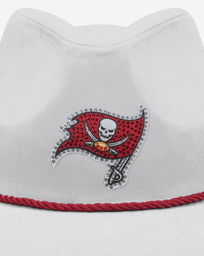 Tampa Bay Buccaneers White Rhinestone Logo Cowboy Hat FOCO - FOCO.com